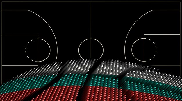 Bulgaria Basketball court background Basketball Ball