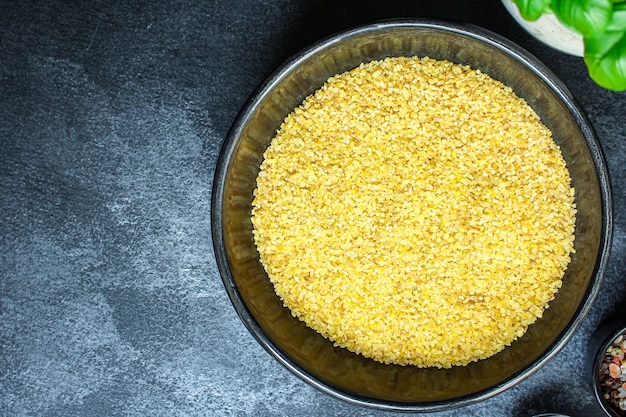 bulgur ground grain raw