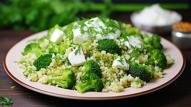 Bulgur with Broccoli Dish