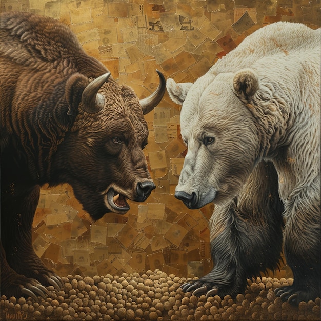 Bull and Bear in stock market v 6 Job ID a10362768a58454f9ee3d21c8f53116d