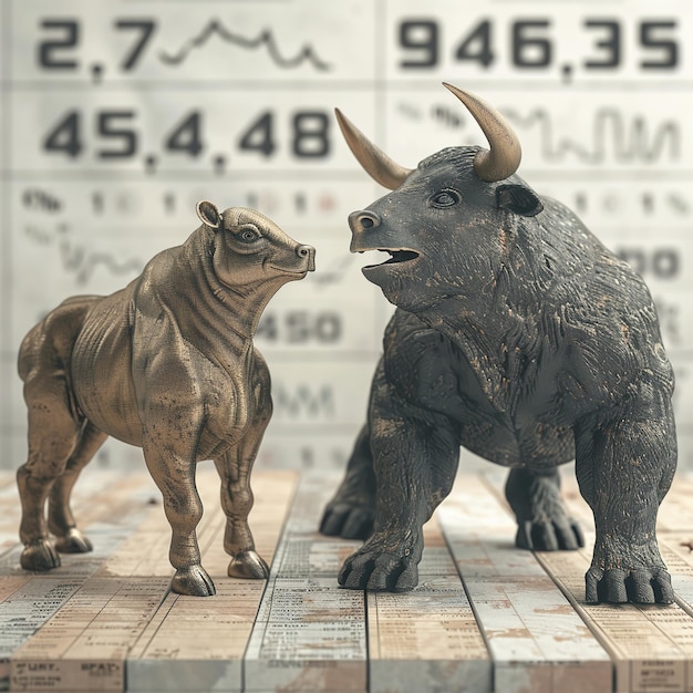 Bull and Bear in stock market v 6 Job ID c66f21f0b248420699db37571b66234a