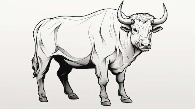 Bull cartoon vector