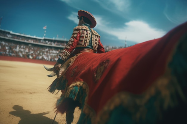 Bull fight man Generate Ai