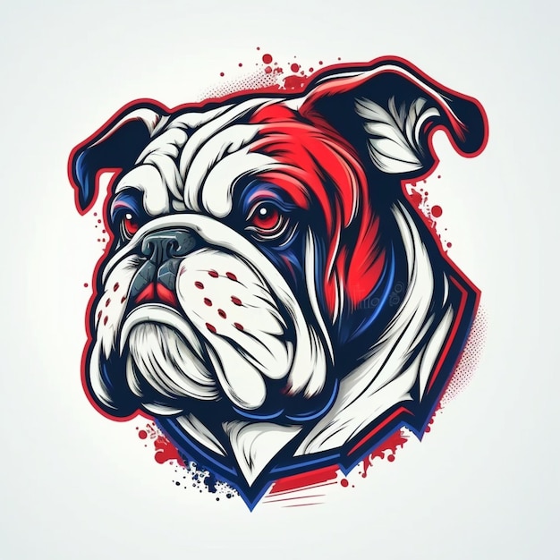 bulldog logo vector illustration