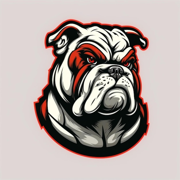 bulldog logo vector illustration