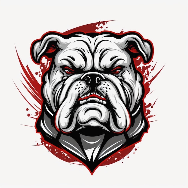 bulldog logo vector illustration