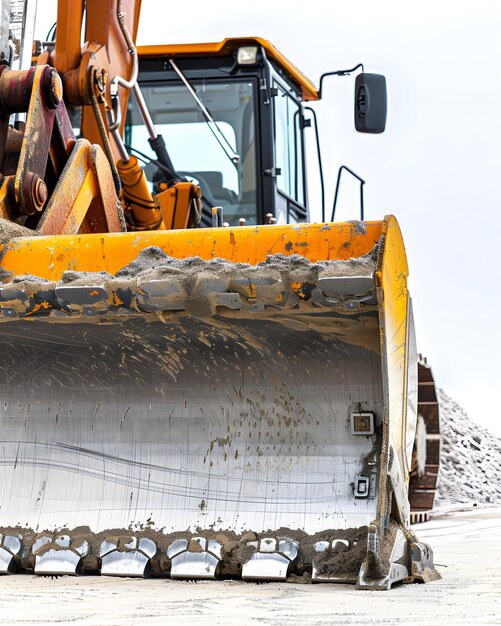 a bulldozer with the word bulldozer on it