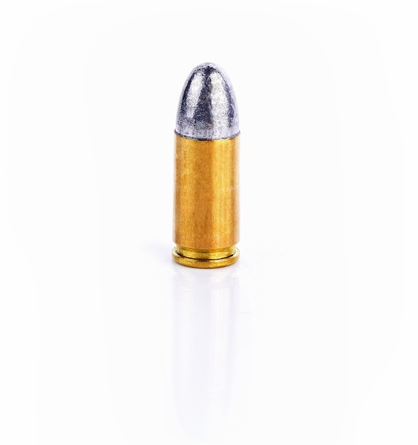 Bullet isolated on white background