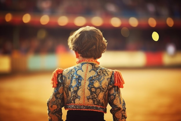 Bullfighter kid bull Generate Ai