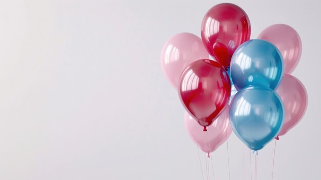 a bunch of balloons with the word  blue  on them