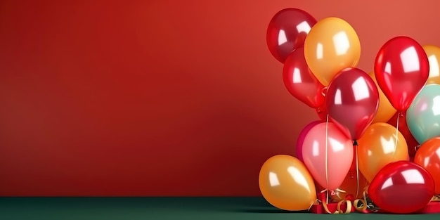 A bunch of balloons