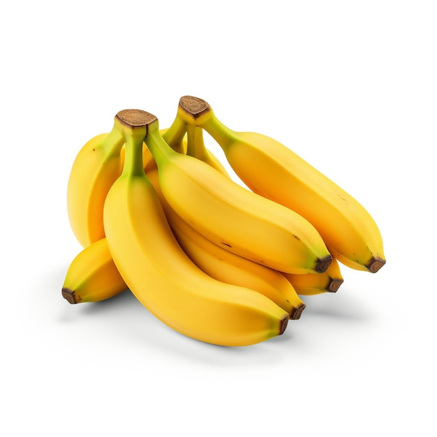 Bunch of bananas isolated on white background