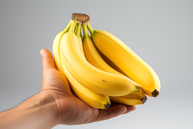 Bunch of Bananas on a men hand