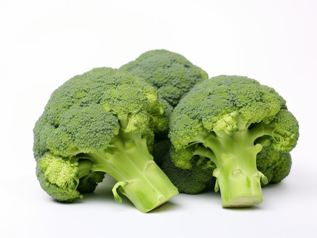 Bunch of broccoli isolated on a white background