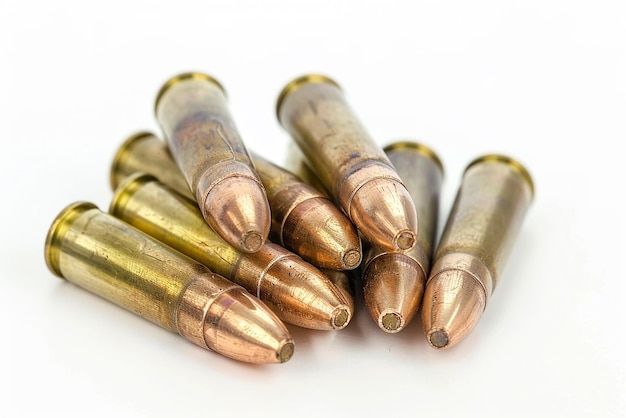 Photo a bunch of bullets with the word bullets on the back