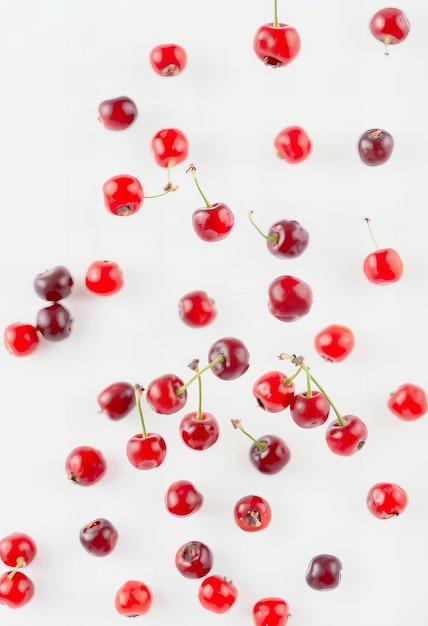 Photo a bunch of cherries with the word cherries on them