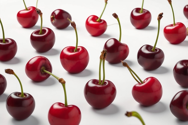 a bunch of cherries with the word cherry on them