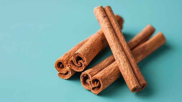 Photo a bunch of cinnamon sticks with the word cinnamon on them