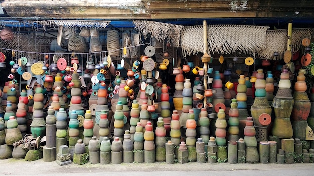 A bunch of clay pots Store selling clay pots for home and garden decor