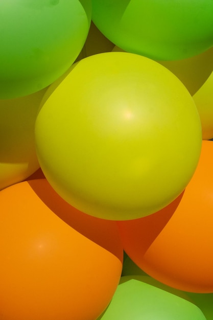 Bunch of colorful balloons for the outdoor party