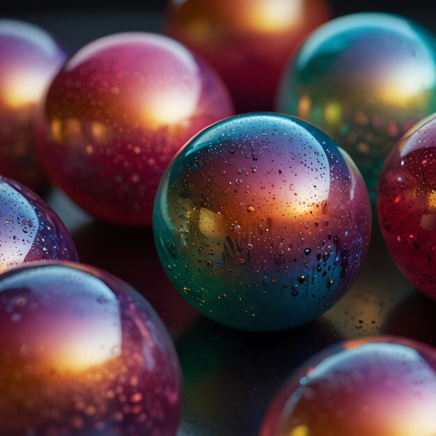 a bunch of colorful balls with the word quot im on them quot