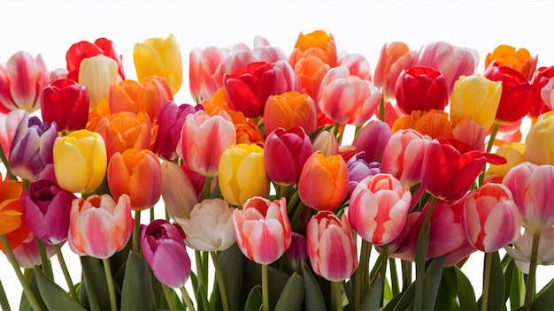 a bunch of colorful flowers that are in a vase