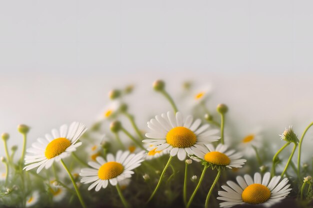 A bunch of daisies with the word daisy on the bottom Generative AI