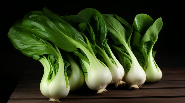 A bunch of fennel on a dark background