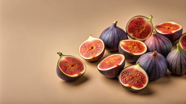 Photo a bunch of figs with the word figs on them