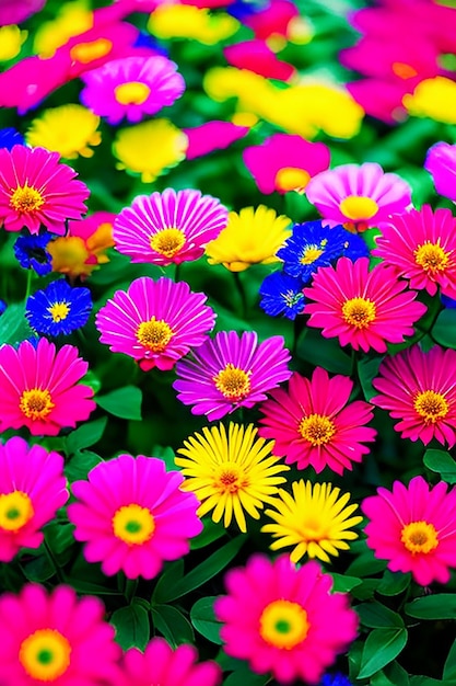 a bunch of flowers that are in a pot