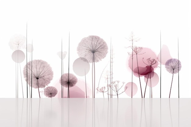 A bunch of flowers that are in a vase Generative AI image