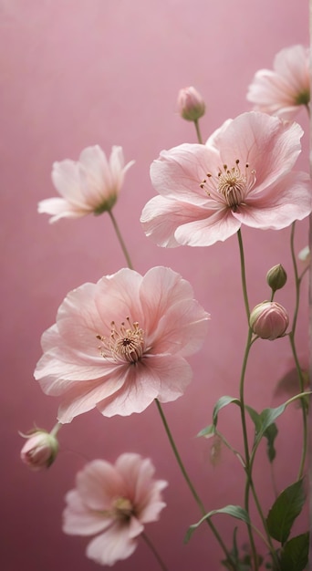 a bunch of flowers that are in a vase