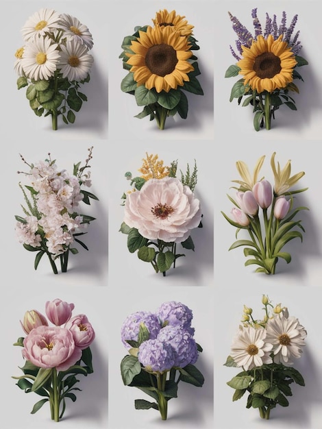 a bunch of flowers with one that says quot flowers quot