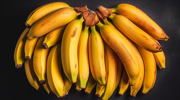 Bunch of fresh bananas isolated