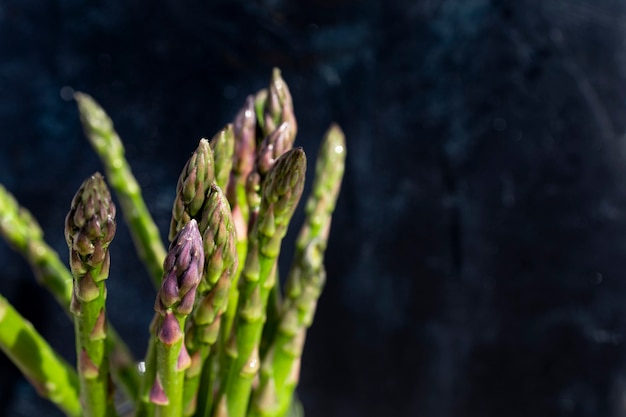 Bunch of fresh green asparagus