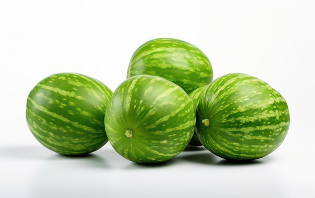 Bunch of fresh watermelon isolated on white background