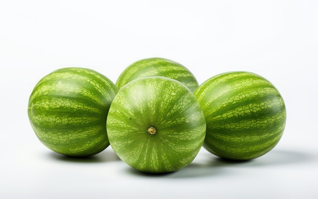 Bunch of fresh watermelon isolated on white background