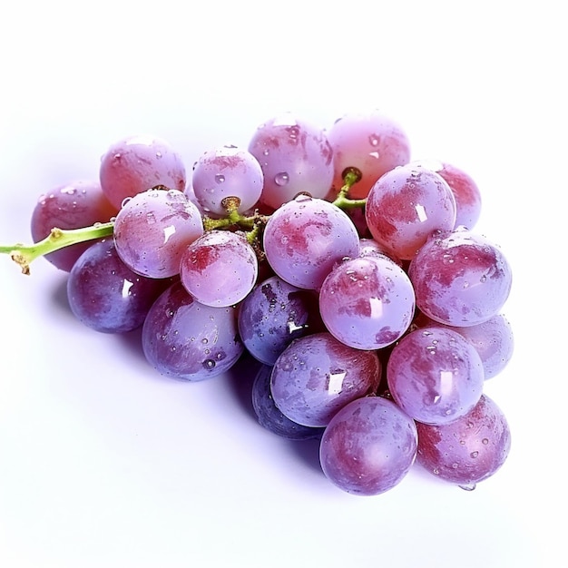 A bunch of grapes with purple and white on the bottom.