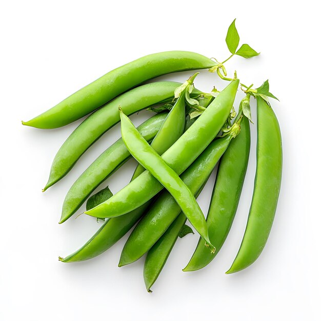 Photo a bunch of green peas are being held together