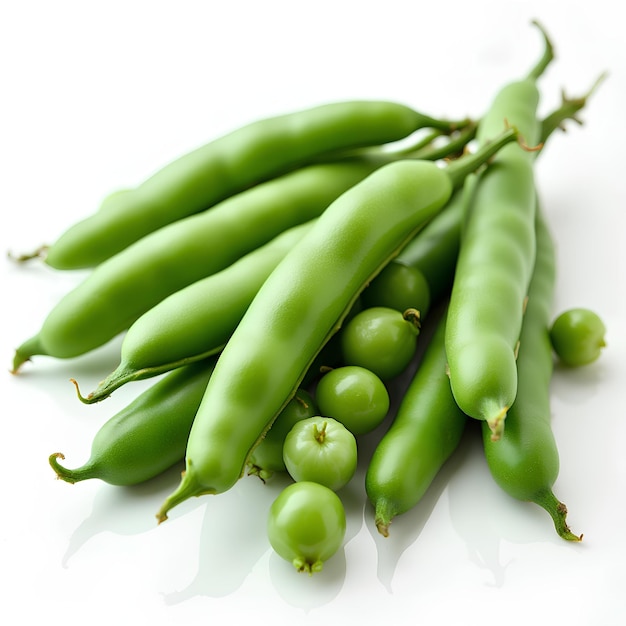 A bunch of green peas