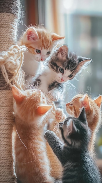 a bunch of kittens are together one of which is called a kitten