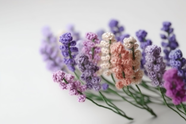 A bunch of lavender flowers on a table