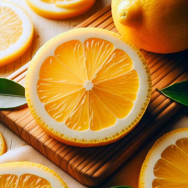 a bunch of lemons are on a wooden table with lemons