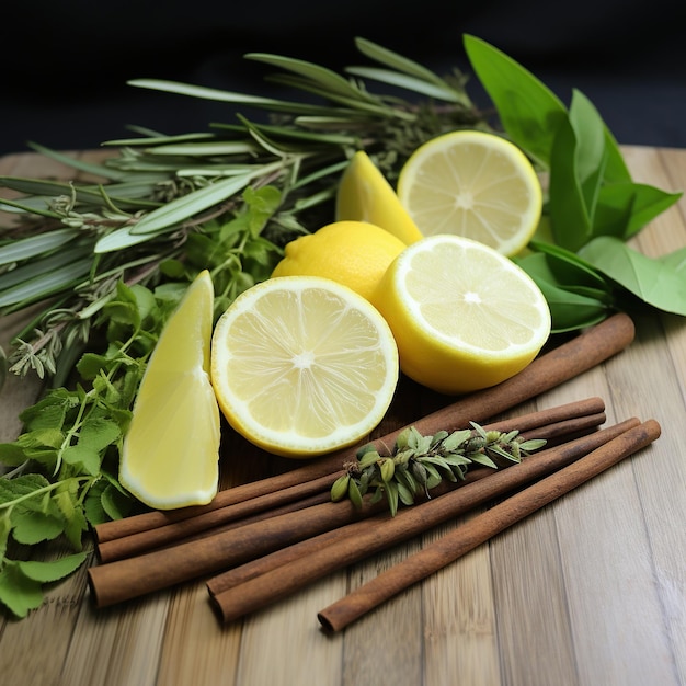 a bunch of lemons and some lemons on a table