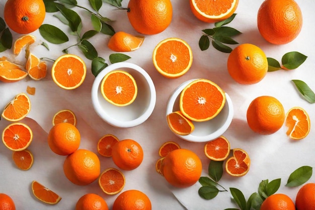 a bunch of oranges are on a table with one that says  o  on it