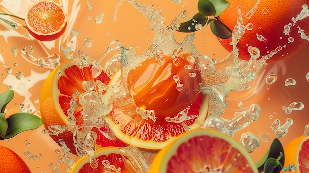 a bunch of oranges are on a table with water drops