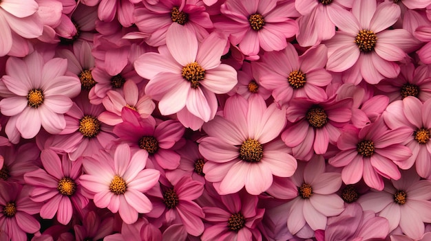 Photo a bunch of pink flowers with the name quot on the bottom