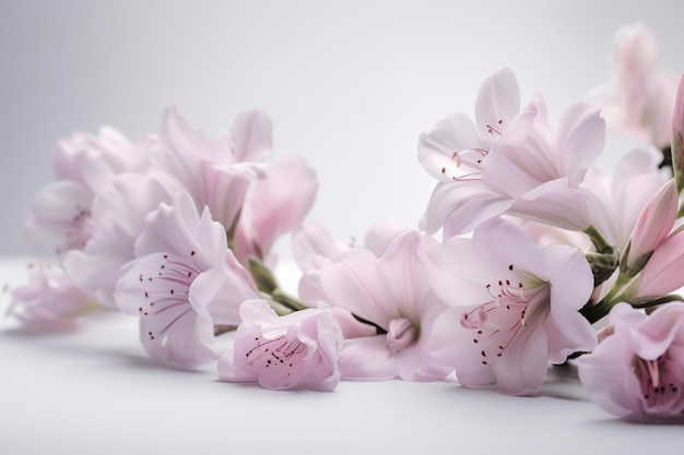 A bunch of pink flowers with the word azalea on it