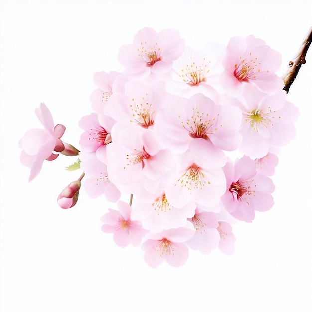 A bunch of pink flowers with the word cherry on it