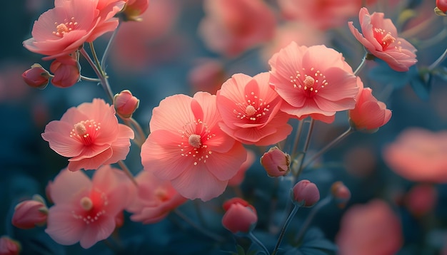 a bunch of pink flowers with the word quot spring quot on the bottom